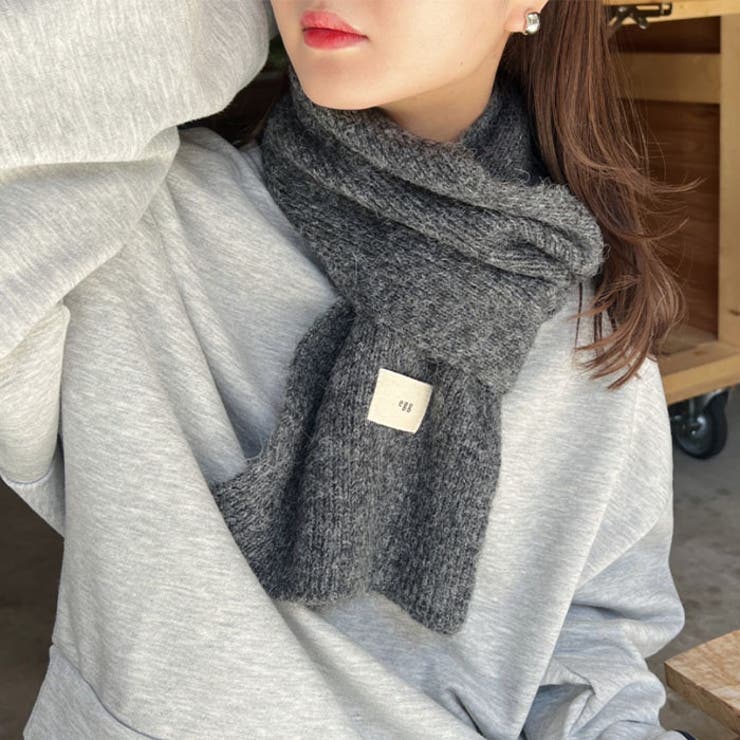 メランジニットショートマフラー | Outfitter lab | 詳細画像12 