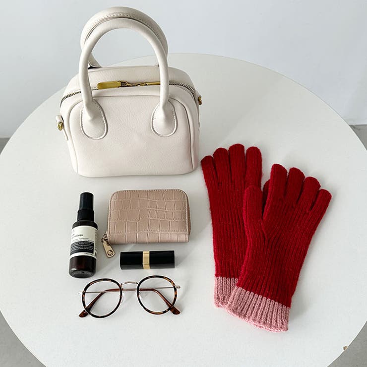 【スマホ対応】リブニットホールタッチバイカラーグローブ手袋 | Outfitter lab | 詳細画像29 