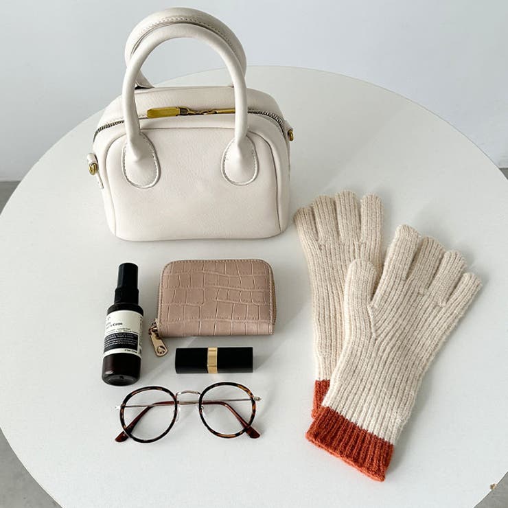 【スマホ対応】リブニットホールタッチバイカラーグローブ手袋 | Outfitter lab | 詳細画像9 