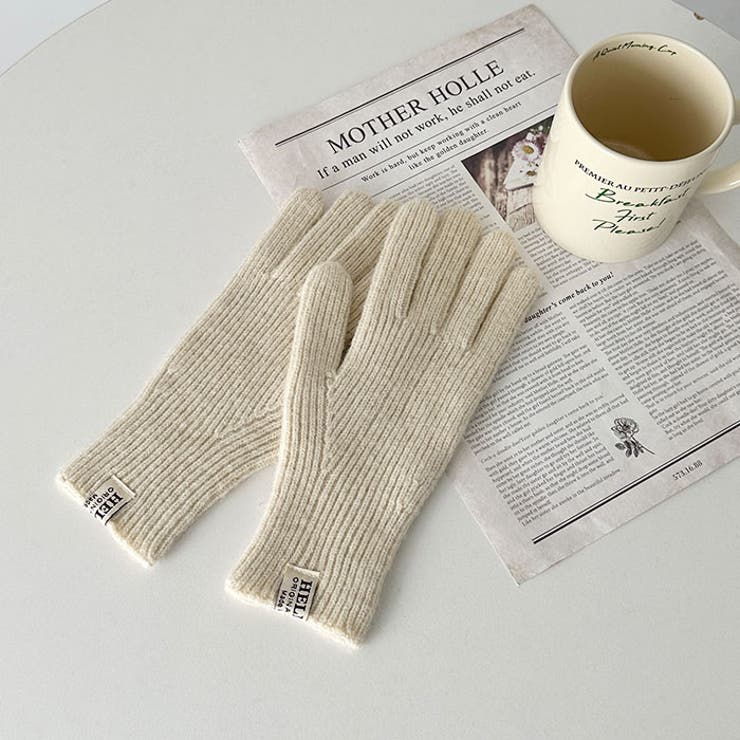 【スマホ対応】リブニットホールタッチグローブ手袋 | Outfitter lab | 詳細画像10 