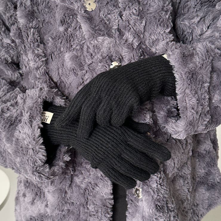 【スマホ対応】リブニットホールタッチグローブ手袋 | Outfitter lab | 詳細画像15 