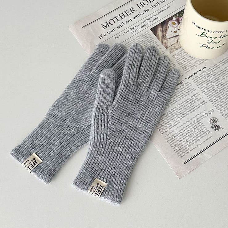 【スマホ対応】リブニットホールタッチグローブ手袋 | Outfitter lab | 詳細画像22 