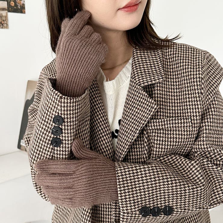 【スマホ対応】リブニットホールタッチグローブ手袋 | Outfitter lab | 詳細画像27 