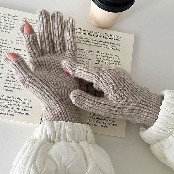 【スマホ対応】リブニットホールタッチグローブ手袋 | Outfitter lab | 詳細画像29 