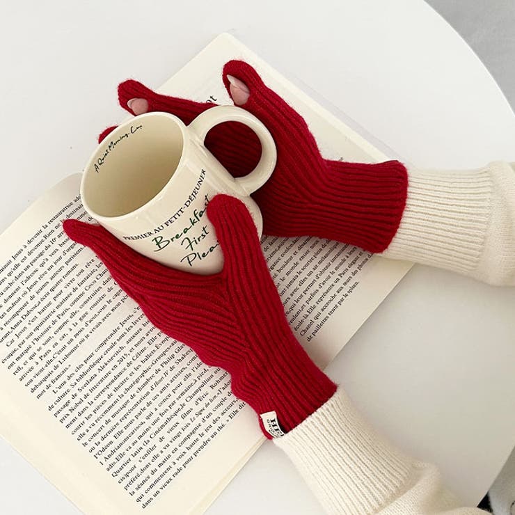 【スマホ対応】リブニットホールタッチグローブ手袋 | Outfitter lab | 詳細画像37 