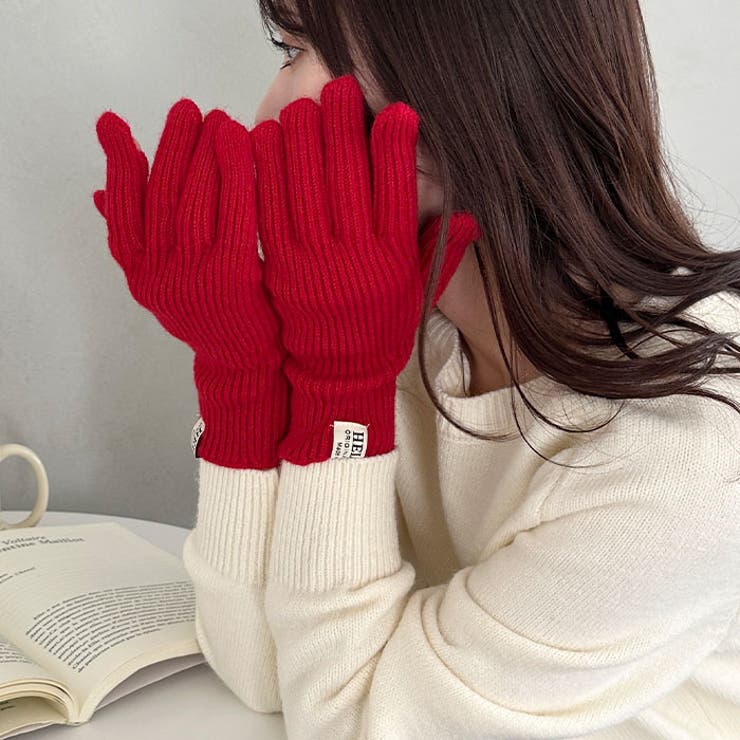 【スマホ対応】リブニットホールタッチグローブ手袋 | Outfitter lab | 詳細画像38 