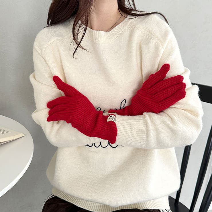 【スマホ対応】リブニットホールタッチグローブ手袋 | Outfitter lab | 詳細画像39 