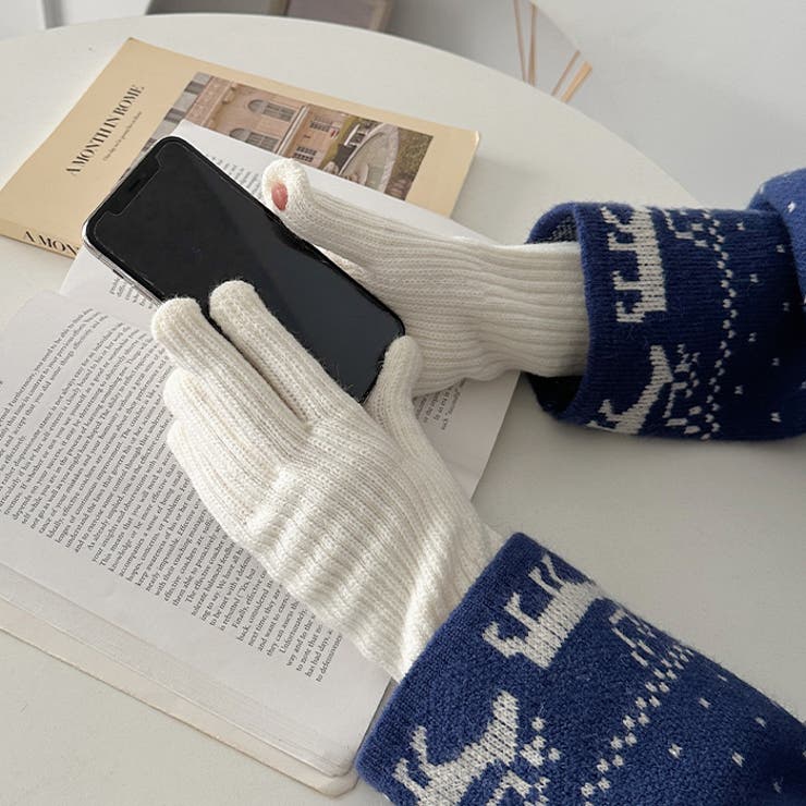 【10色展開】ユニセックススマホ対応ニット手袋 | Outfitter lab | 詳細画像7 