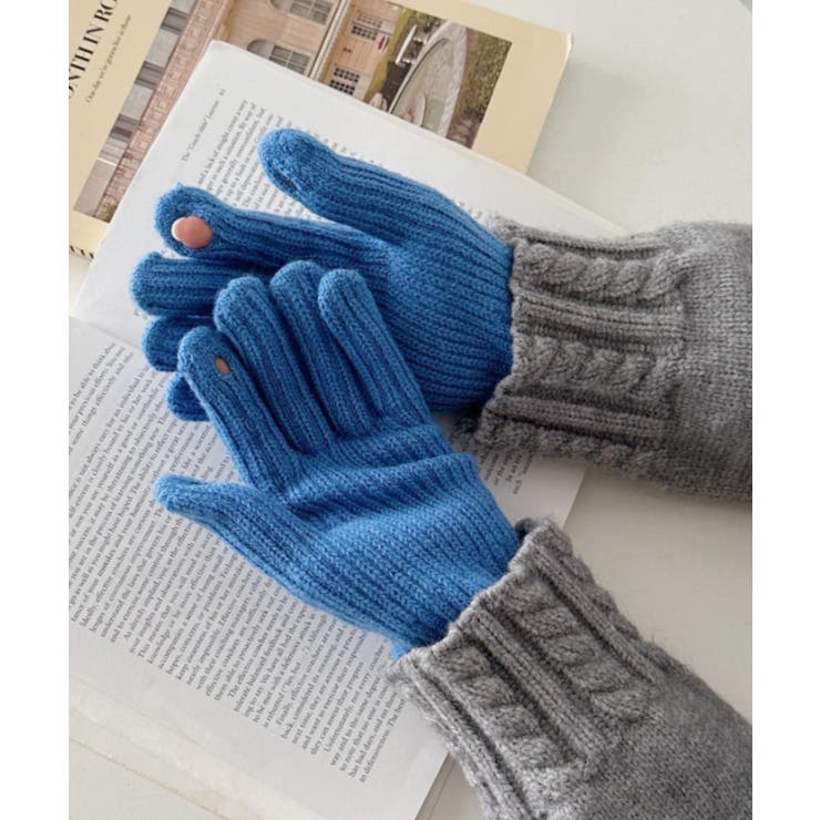 ライトブルー | 【10色展開】ユニセックススマホ対応ニット手袋 | Outfitter lab