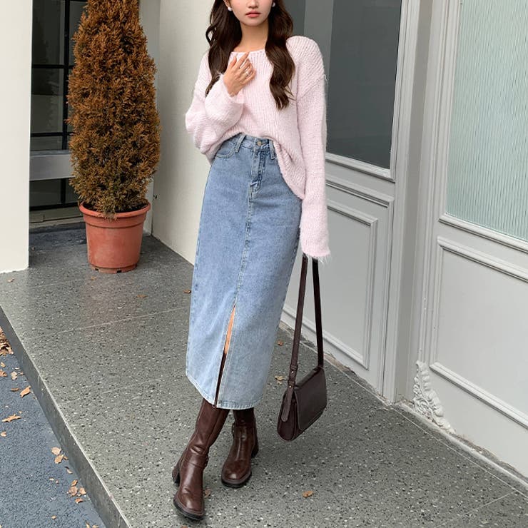 ハイウエストデニムロングスカート | Outfitter lab | 詳細画像14 