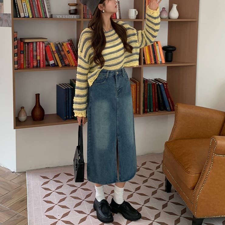 ハイウエストデニムロングスカート | Outfitter lab | 詳細画像19 