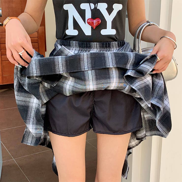 ヴィンテージチェック柄アシンメトリースカート | Outfitter lab | 詳細画像9 