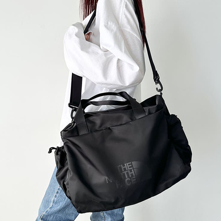 韓国限定 ノースフェイス ビックショットカーゴバッグ ボストン バッグ ブラック THE NORTH FACE ボストンバッグ 「THE FACE/ザノースフェイス