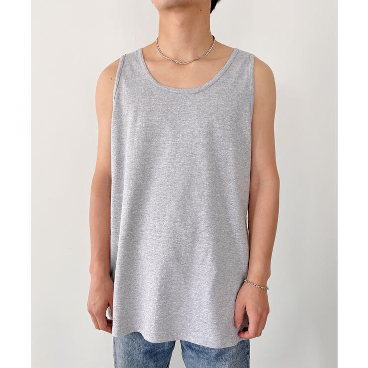 グレー | GILDAN(ギルダン)/ウルトラコットン オーバーサイズ タンクトップ | Outfitter lab