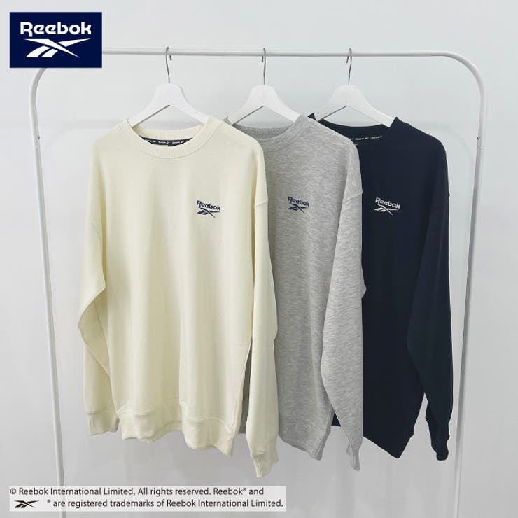 激安アウトレット通販 Reebok（リーボック）/ワンポイント 刺繍 クルーネック トップス