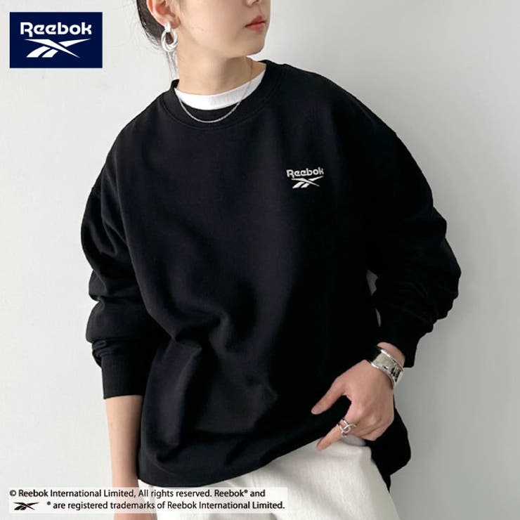 BoTT 黒 クルーネック トレーナー RUUBON トレーナー スウェット 「RUUBON」wide crew neck sweat