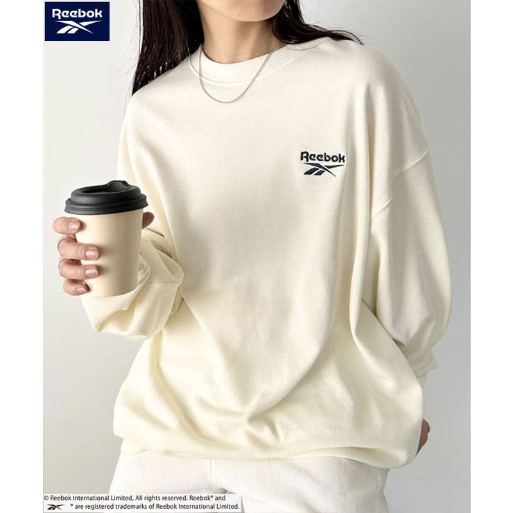 Bonpoint ボートネックスウェット いちご泥棒 8a Reebok(リーボック)/ワンポイント 刺繍 クルーネック