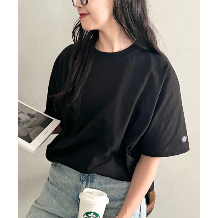 ブラック | Dickies(ディッキーズ)/ベーシック 半袖 クルーネックインナーシャツ | Outfitter lab