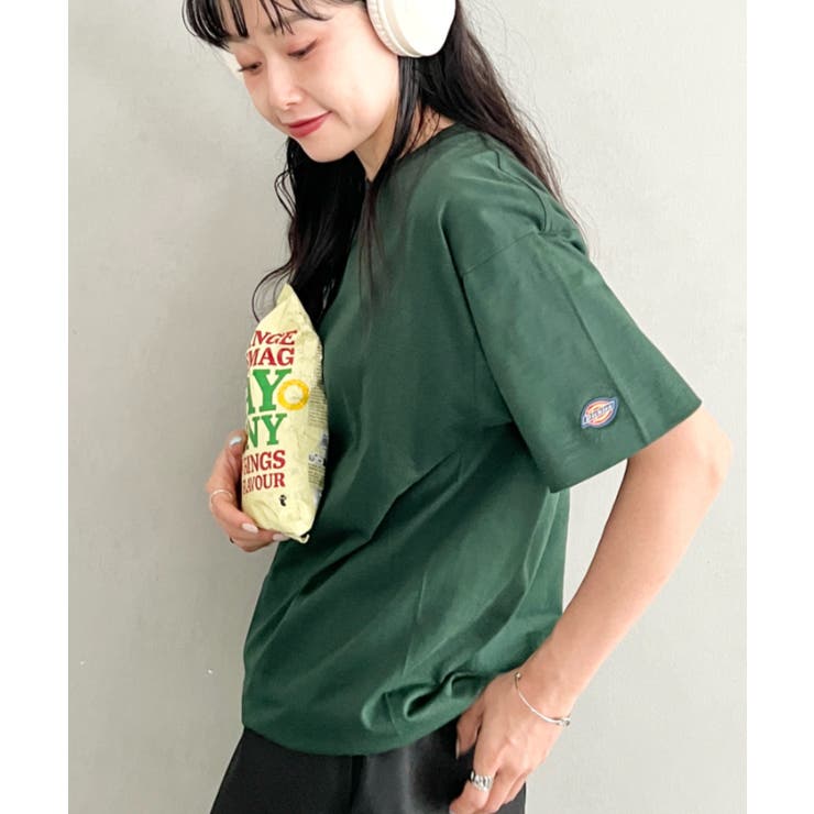 ダークグリーン | Dickies(ディッキーズ)/ベーシック 半袖 クルーネックインナーシャツ | Outfitter lab