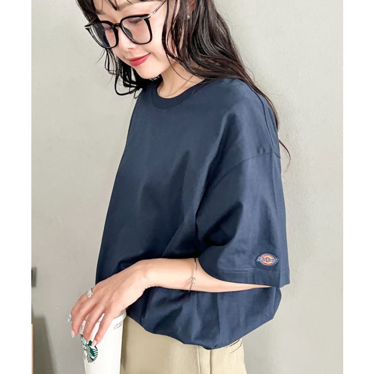 ネイビー | Dickies(ディッキーズ)/ベーシック 半袖 クルーネックインナーシャツ | Outfitter lab