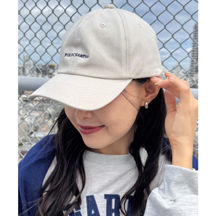 グレイッシュベージュ | POLOCHAMPS(ポロチャンプス)/ロゴ刺繍 CAP | Outfitter lab