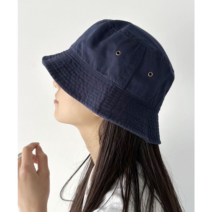 ネイビー | newhattan / Twill Bucket Hat | Outfitter lab