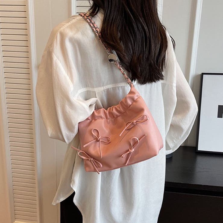 メニーリボンPUチェーンショルダーバッグ | Outfitter lab | 詳細画像24 