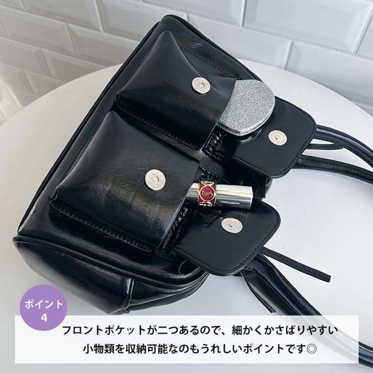 ダブルポケットリボンショルダーバッグ | Outfitter lab | 詳細画像5 