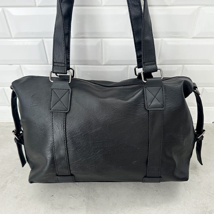 サイドベルトPUレザーボストンバッグ | Outfitter lab | 詳細画像30 