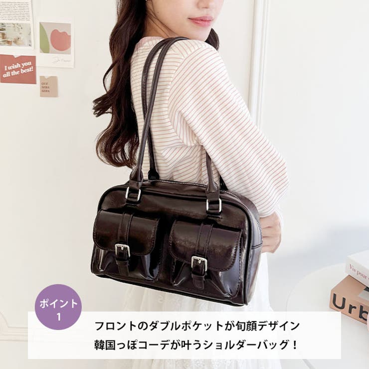 ダブルポケットロングハンドルPUバッグ | Outfitter lab | 詳細画像2 