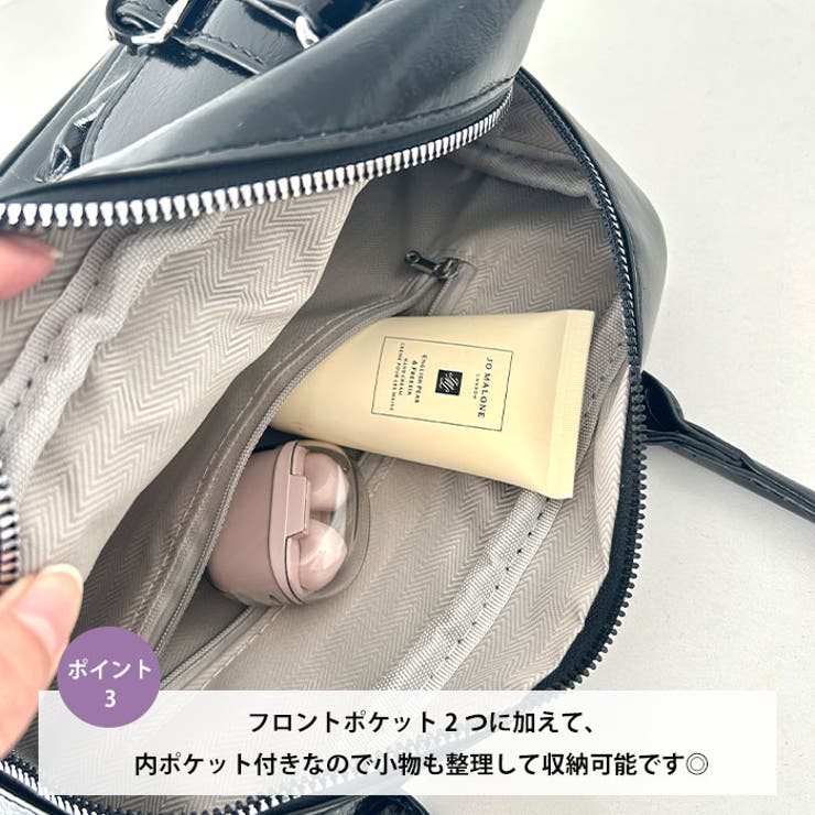 ダブルポケットロングハンドルPUバッグ | Outfitter lab | 詳細画像4 