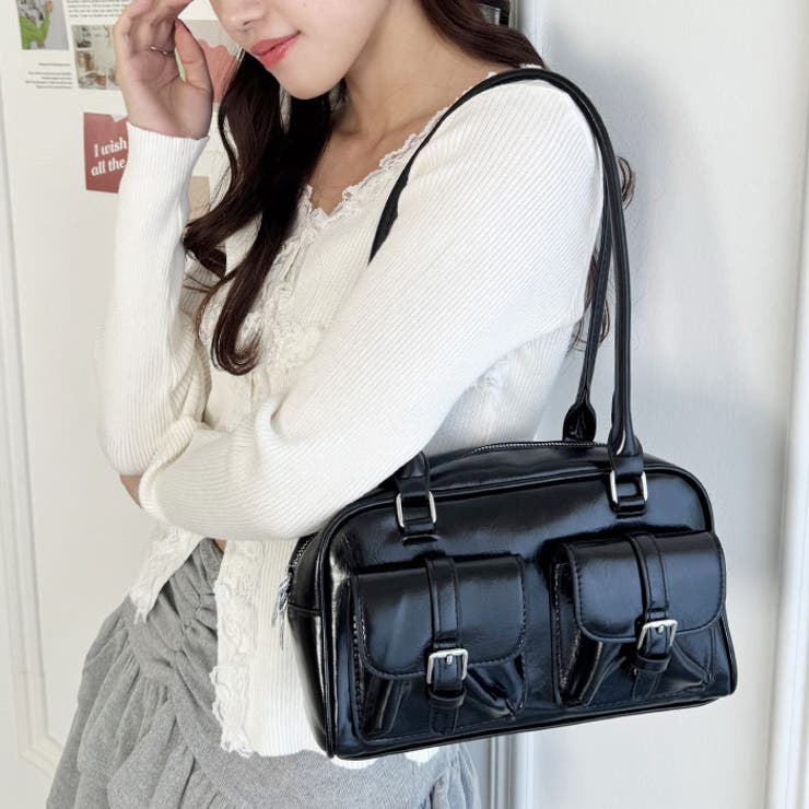 ダブルポケットロングハンドルPUバッグ | Outfitter lab | 詳細画像5 
