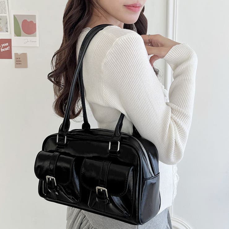 ダブルポケットロングハンドルPUバッグ | Outfitter lab | 詳細画像7 