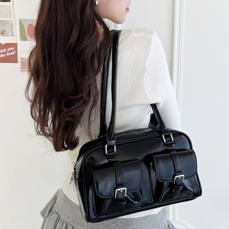 ダブルポケットロングハンドルPUバッグ | Outfitter lab | 詳細画像8 
