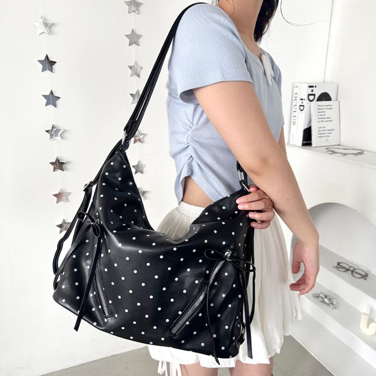 ドット柄2WAYリボンショルダーバッグ | Outfitter lab | 詳細画像11 