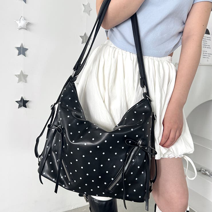 ドット柄2WAYリボンショルダーバッグ | Outfitter lab | 詳細画像14 