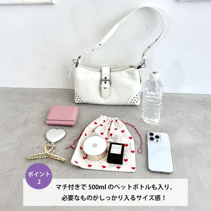 スタッズベルトPUショルダーバッグ | Outfitter lab | 詳細画像3 