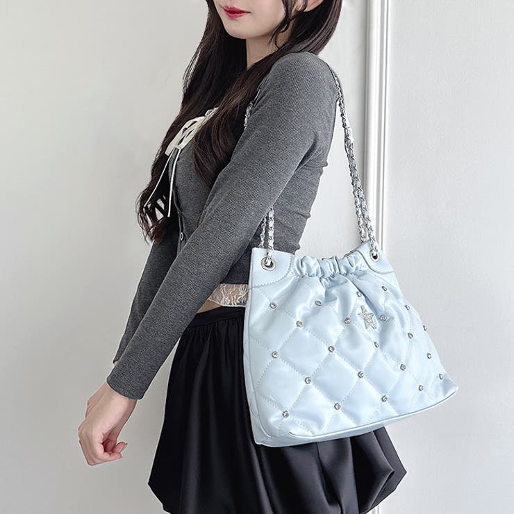 スタービジューキルティングチェーンバッグ | Outfitter lab | 詳細画像19 