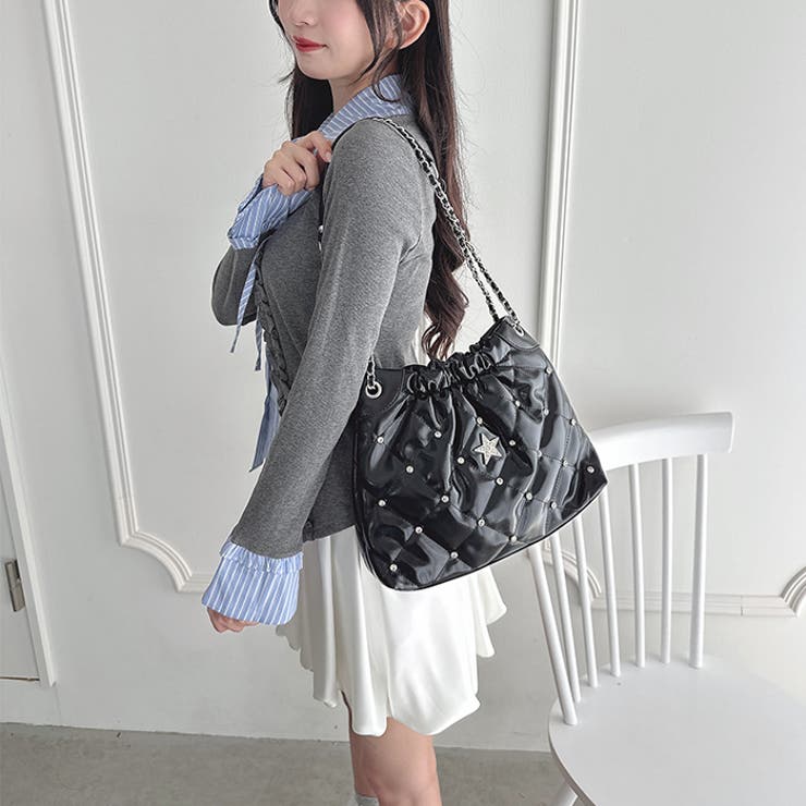 スタービジューキルティングチェーンバッグ | Outfitter lab | 詳細画像9 