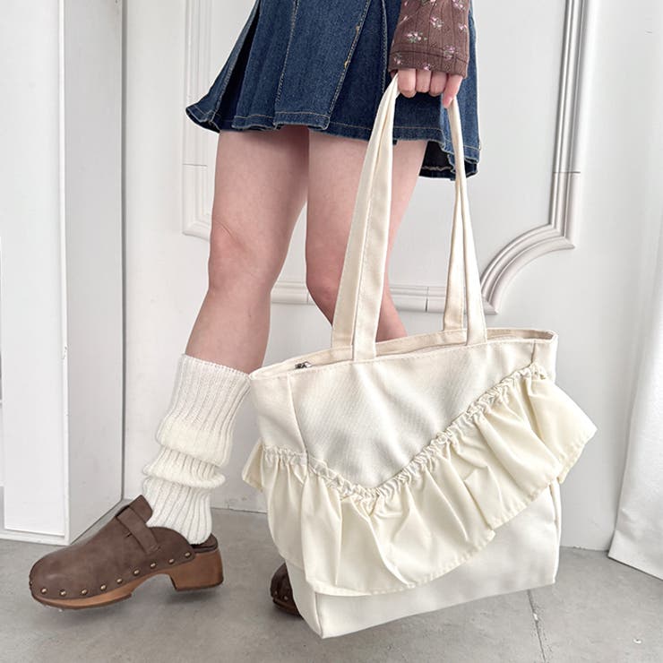 ジップ開閉フリルトートバッグ | Outfitter lab | 詳細画像9 