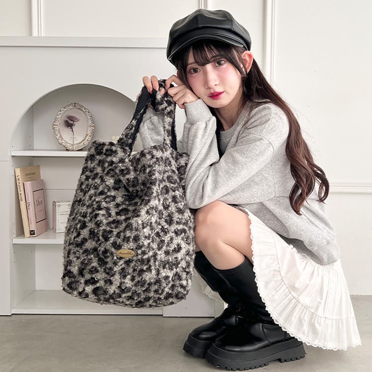 レオパード/チェック ボアトートバッグ  | Outfitter lab | 詳細画像14 