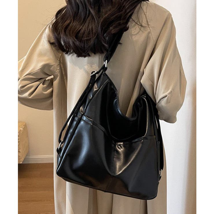 ブラック | ダブルポケット2WAYショルダーバッグ | Outfitter lab