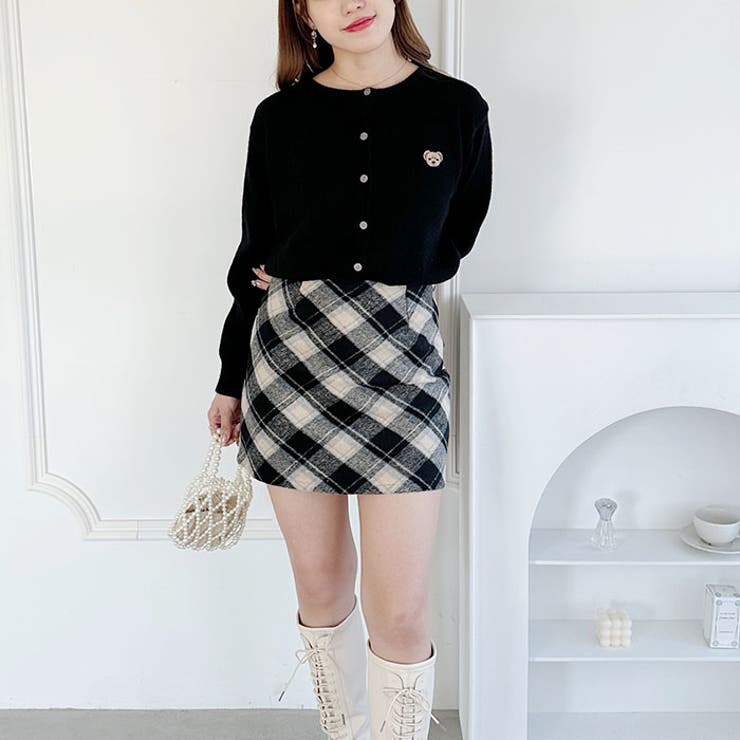 ワンポイントくま刺繍カーディガン | Outfitter lab | 詳細画像14 