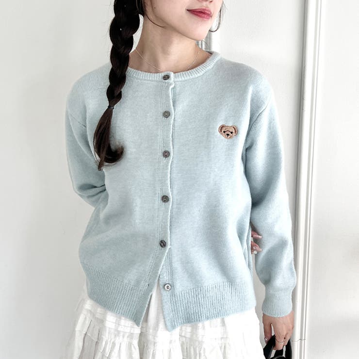 ワンポイントくま刺繍カーディガン | Outfitter lab | 詳細画像29 