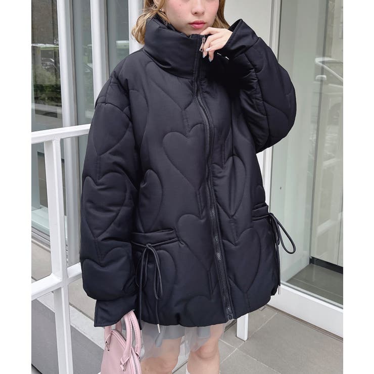 ブラック | ハートキルティングオーバージャケット | Outfitter lab