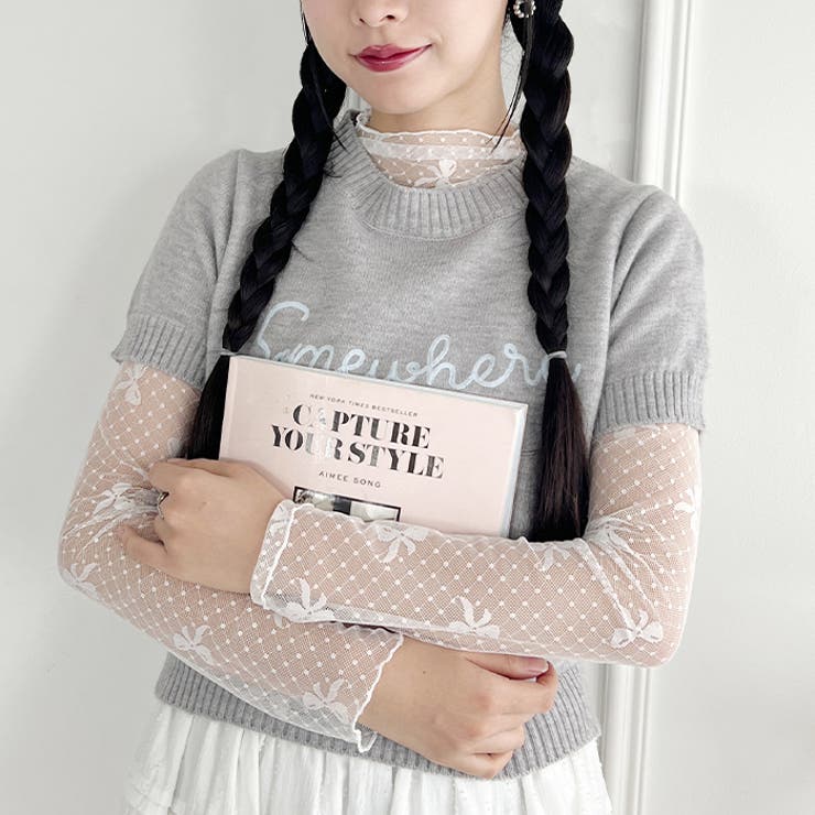 ドットリボンシアートップス[品番：OUTW0000069]｜Outfitter lab