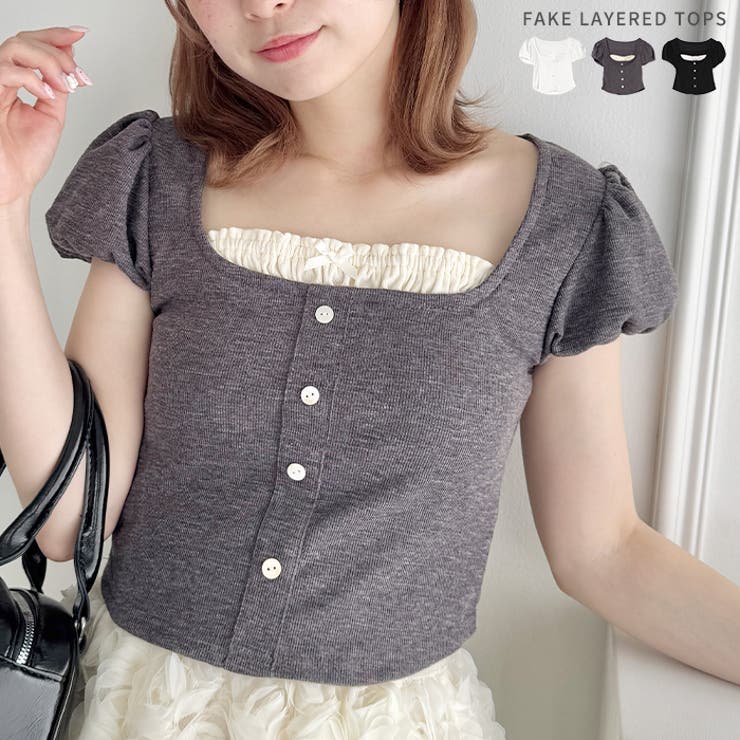 フェイクレイヤードトップス | Outfitter lab | 詳細画像1 
