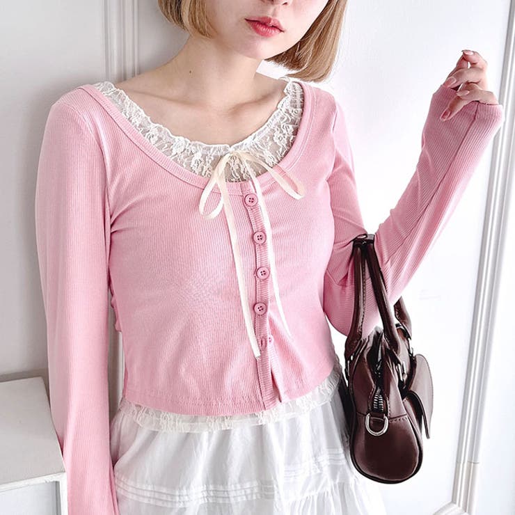 レースリボンレイヤードトップス | Outfitter lab | 詳細画像22 