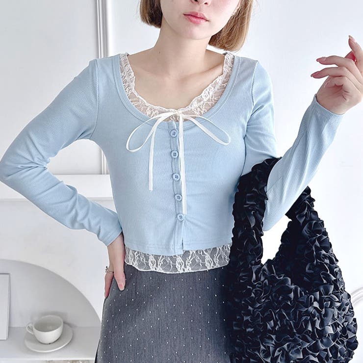 レースリボンレイヤードトップス | Outfitter lab | 詳細画像26 