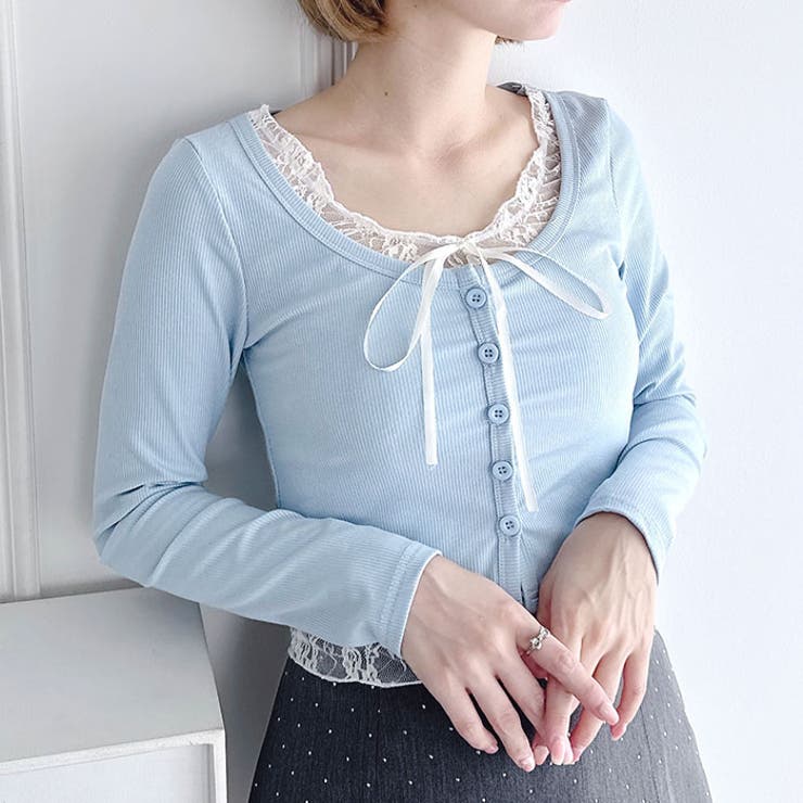 レースリボンレイヤードトップス | Outfitter lab | 詳細画像27 